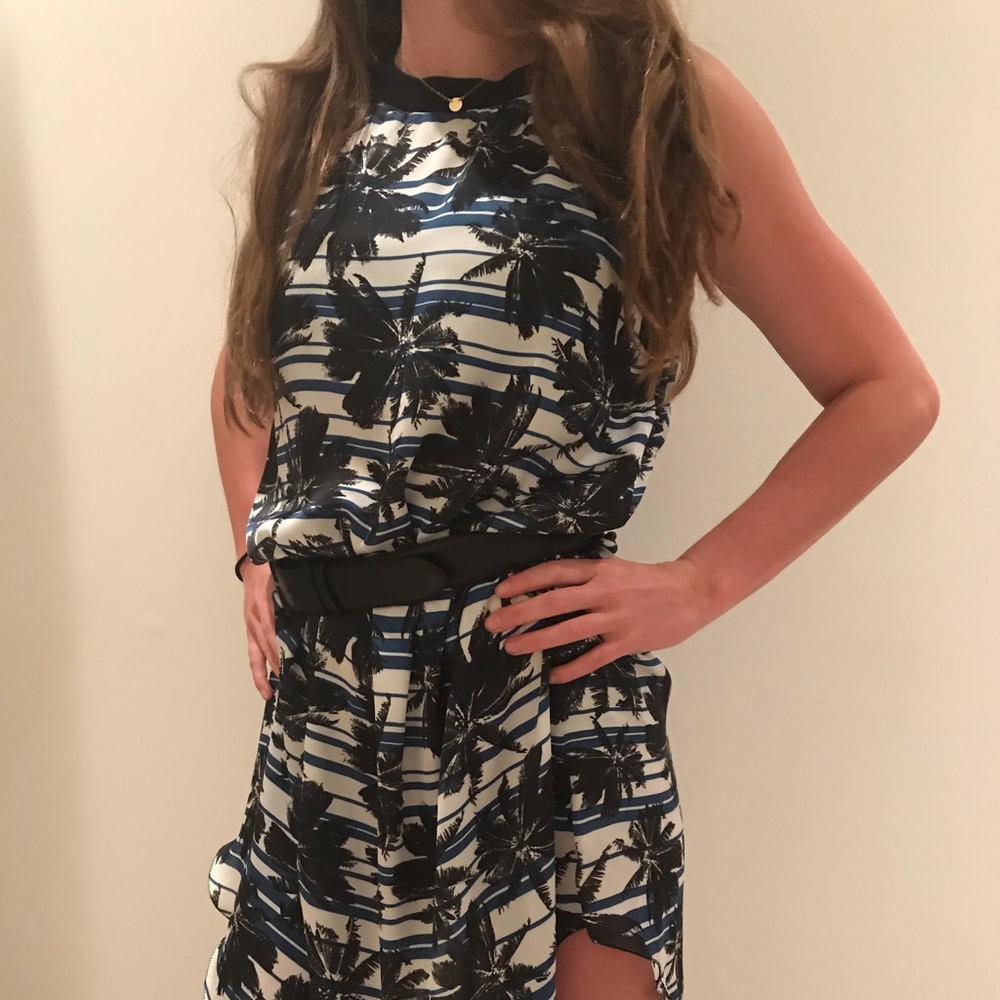 L’Agence Dress multi palm tree print - Picture 2 of 3